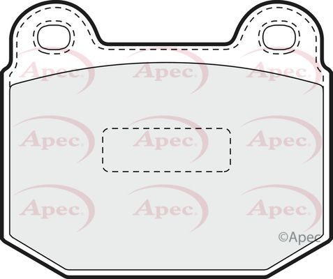 Apec front brake pad set - brake,
