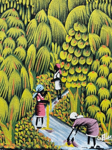 Hand painted african women - hand,