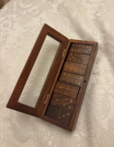 Vintage antique wooden - antique, dominos