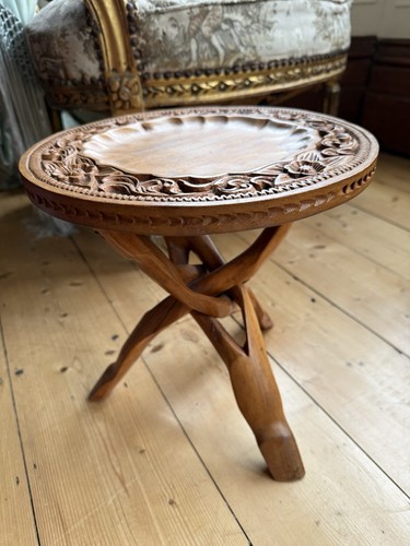 Vintage indian teak carved - vintage,