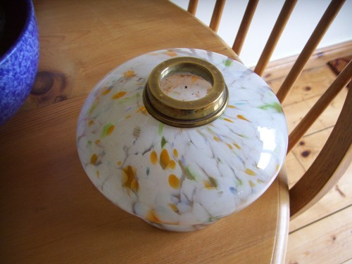Very large marbled - marbled, glass