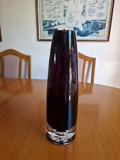 Heavy Italian Blackberry Glass 30cm Tall Vase,Ex Con
