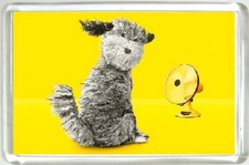 AA Dog Fridge Magnet sitting