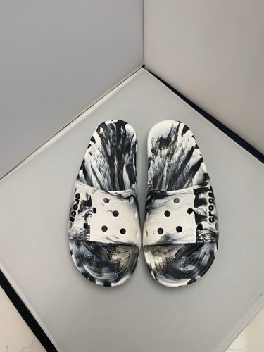 Crocs black white marbled - crocs,