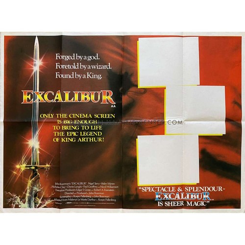 Excalibur british quad movie - excalibur,