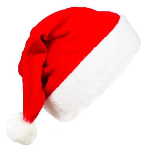 Fluffy red santa hat - fluffy,