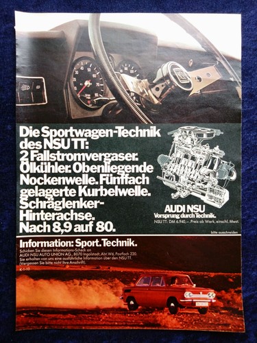 Nsu original advertising - nsu,