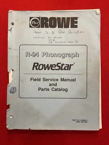 Rowe ami - rowe-ami, manual