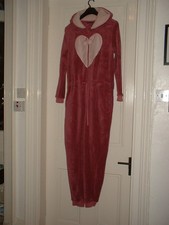 LADIES THICK FLEECE 1ONESIE1 PJs or LOUNGING. SIZE LARGE (16-18) ONLY WORN ONCE