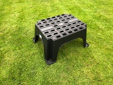 SOLD - caravan plastic step - black
