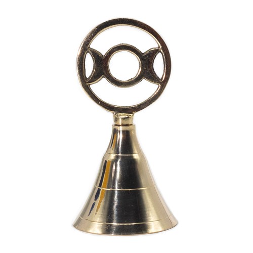 Altar brass bell three moon - altar,