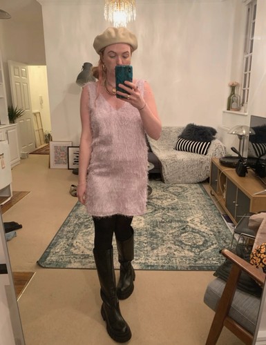Lilac fringe fluffy - fringe, /fluffy