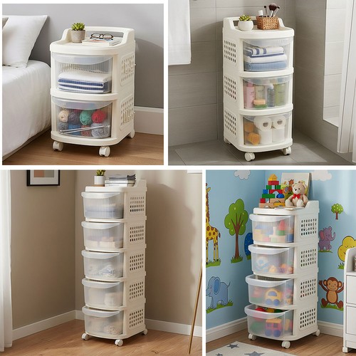 Plastic drawers trolley cart - trolley,