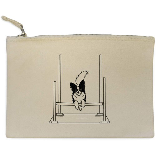 Papillon dog show canvas - 'papillon,