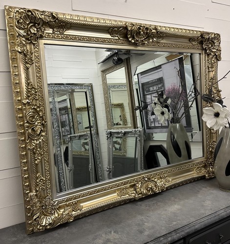 Mirror huge champagne - huge, ornate