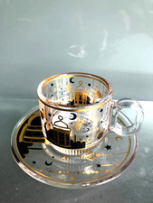 Moon and stars glass tea chai