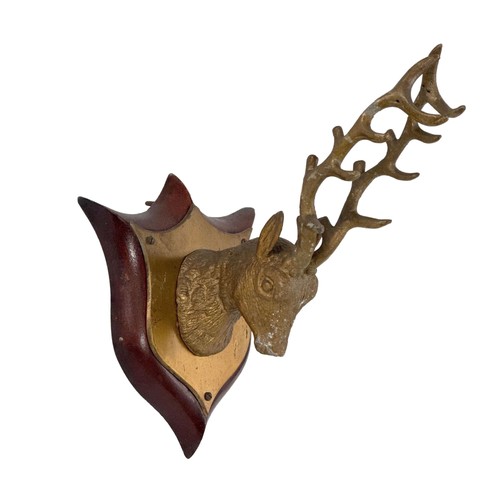 Antique1800s german gilt stag - german,