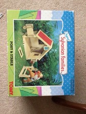 Sylvanian Families Pony Stable Playset Vintage Tomy 1989 with Box