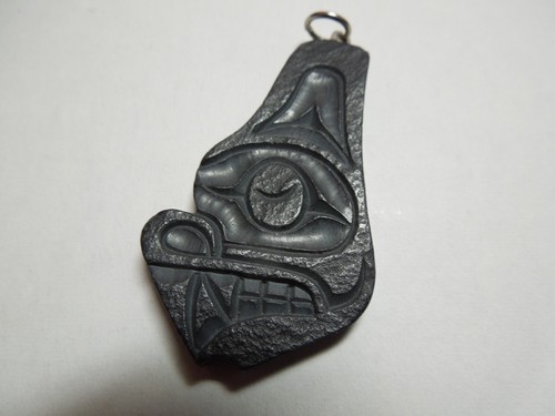 Haida argillite pendant the - argillite,