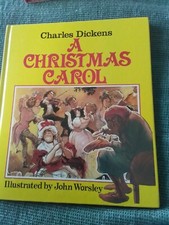 1986 A Christmas Carol Gallery Books Illustrated John Worsley
