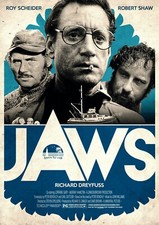 JAWS MOVIE POSTER ja001 - CHOOSE SIZE A5-A4-A3-A2-A1 or FRAMED OPTION