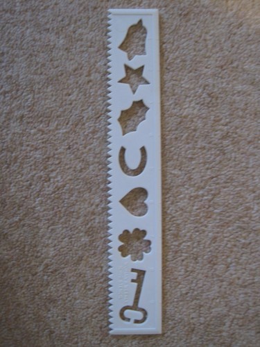 Woman weekly icing stencil - woman's,