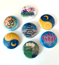 7 - 1 Inch Fridge Magnets Zen