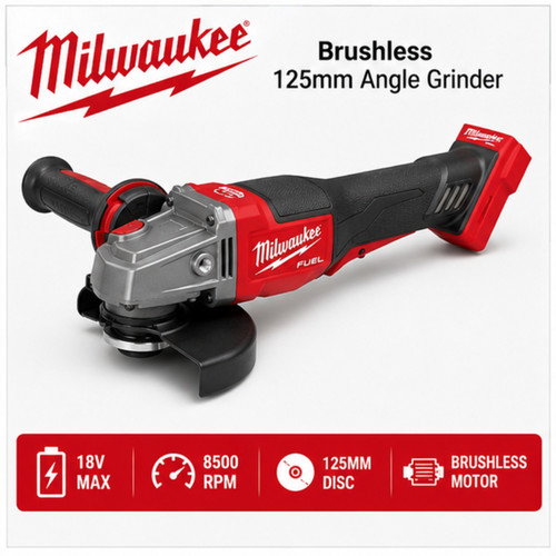 Milwaukee 125mm brushless - 125mm,