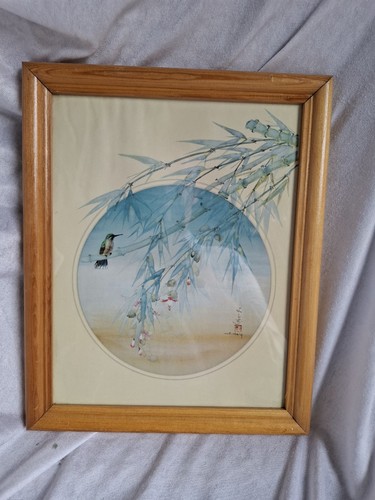 Framed cheng oriental print - cheng,