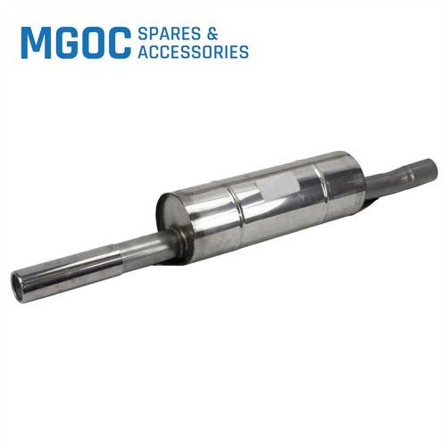 Stainless rear silencer box - silencer,