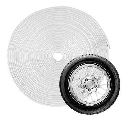 White alloy wheel protectors - white,