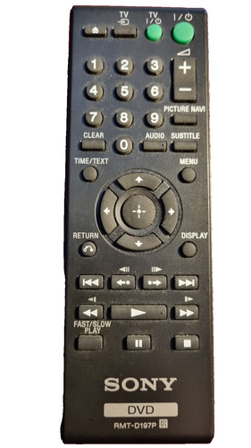 Sony rmt d197p - sony, dvd