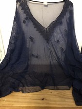Stunning Navy Blue 2XL Kaftan