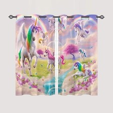 ANHOPE Unicorn Curtains Eyelet