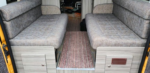 Campervan seat bed cushions - campervan, seat/bed