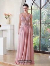 Satin&Noir Pink Beaded A-Line