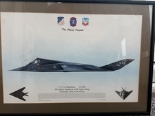 F-117A Nighthawk 9th Fighter Squadron- 49th Fighter Wing Holloman SIGNED PRINT