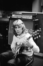 Rick Parfitt lead guitar in the rock group Status Quo rehearses in- Old Photo 1