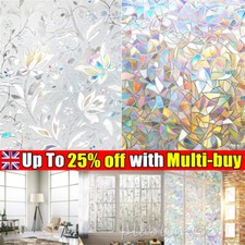 2-5M Bubble Free Frosted Window Film Self Adhesive Etched Privacy Glass Vinyl (: