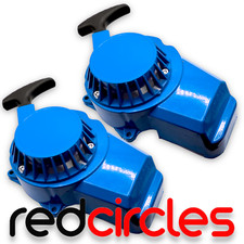 2x BLUE MINI MOTO / DIRT BIKE FULL METAL PULLSTART / PULL START 47cc & 49cc