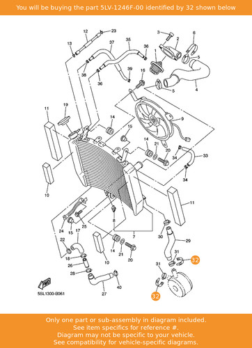 Yamaha cover 5lv 1246f 00 - yamaha, 3,