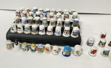 Large Job Lot Bundle China Collectable Mixed Thimbles Souvenir