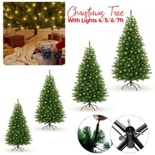 7ft pre lit - lit, christmas