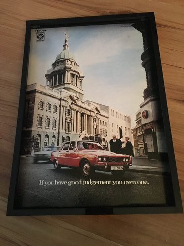 Rover car 1974 framed - rover, a4