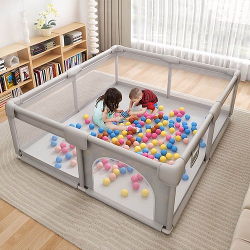Gray baby playpen 59x59 - gray,