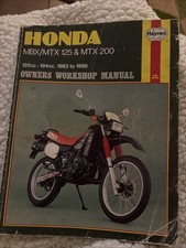 Haynes Workshop Service & Repair Manual (1132) Honda MBX125 MTX125 MTX200 83-86