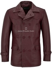 GERMAN PEA COAT Cherry Men's
