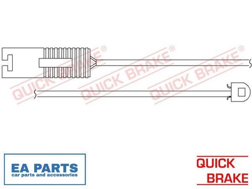 Warning contact brake pad - brake,