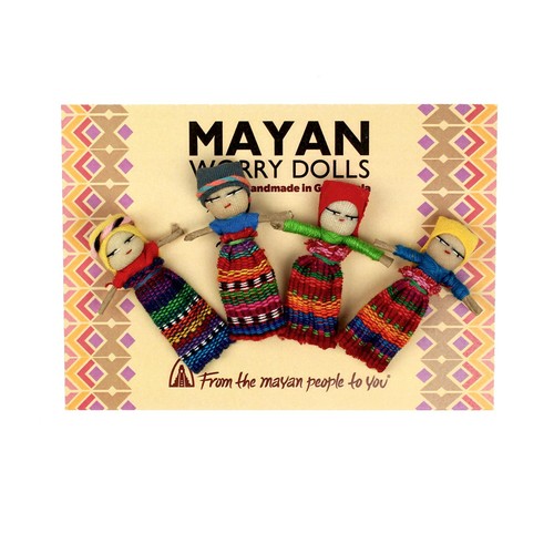 Guatemalan worry dolls genuine - guatemalan,