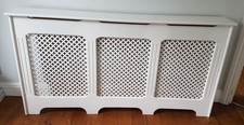 Radiator Cover  Wall Cabinet MDF Wood Cross Grill Shelf Furniture